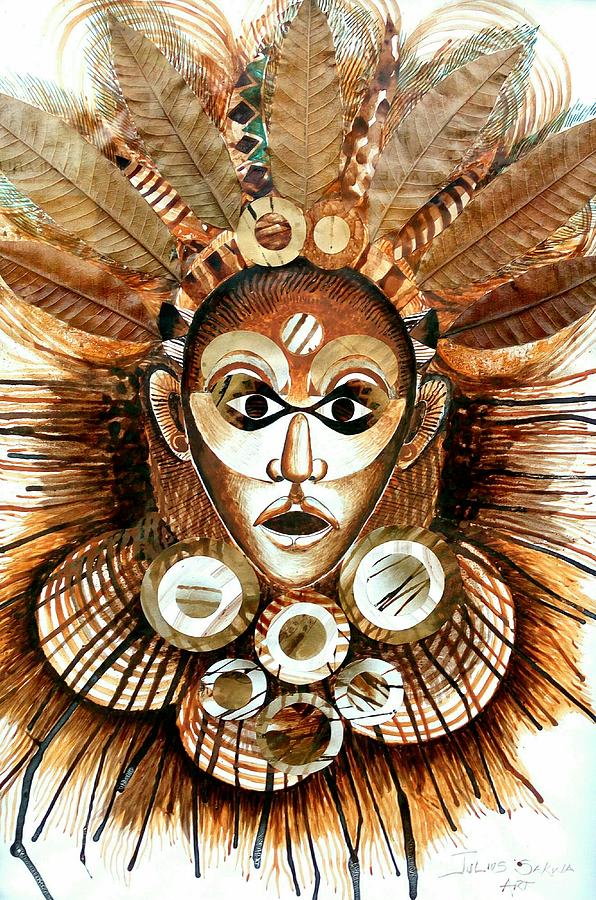 Queen of Africa Mixed Media by Julius Sakwa - Pixels