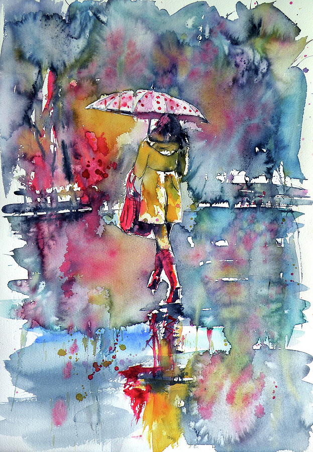 Rainy day #2 Painting by Kovacs Anna Brigitta