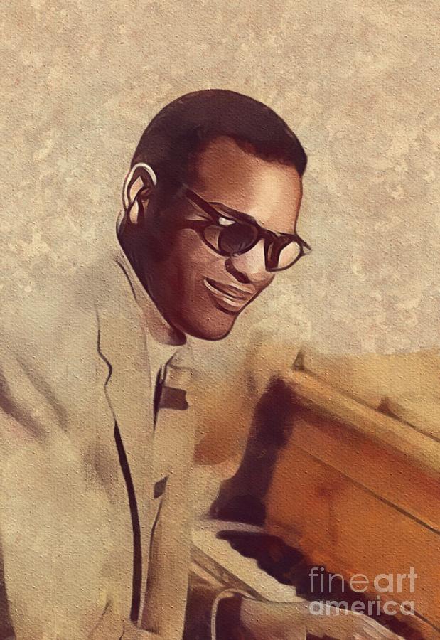 Ray Charles, Music Legend Painting