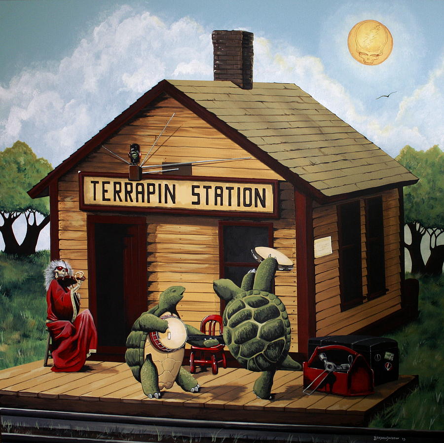 Grateful Dead Painting - Recreation of Terrapin Station Album Cover by The Grateful Dead #2 by Ben Jackson