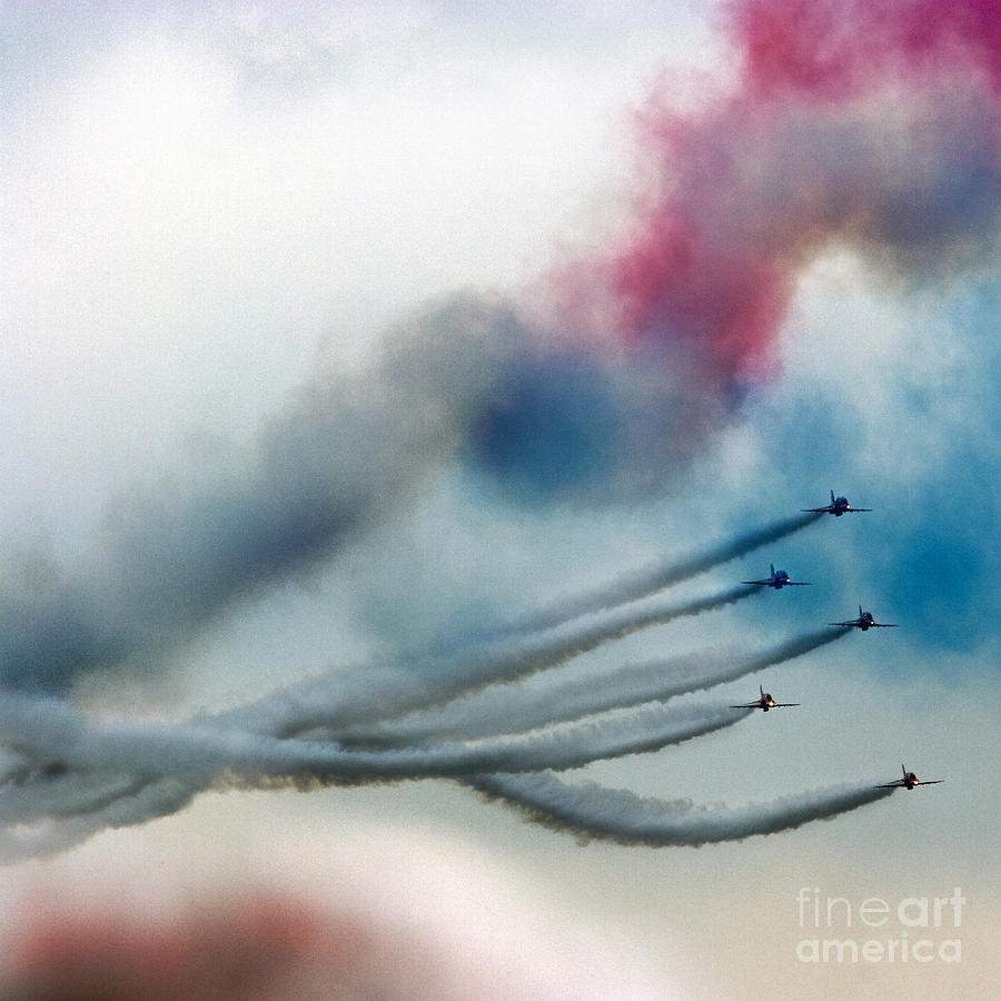Abstract Photograph - Red Arrows #2 by Ang El