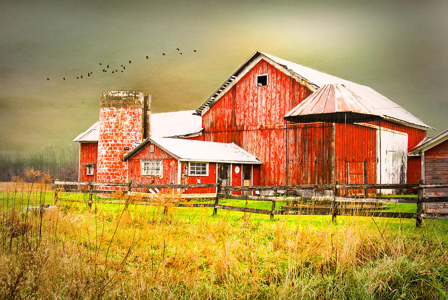 Red Barn #2 Photograph by Mary Timman