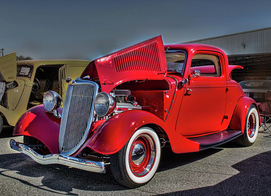 Red Hot Rod Photograph by David Werner - Fine Art America