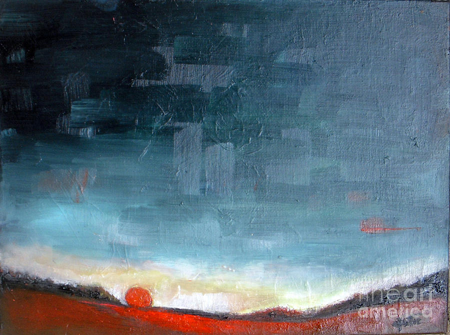 Red Sunset #2 Painting by Vesna Antic
