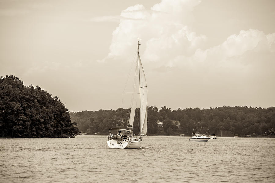 Nature Photograph - Relaxing On Lake Keowee In Sout Carolina #2 by Alex Grichenko