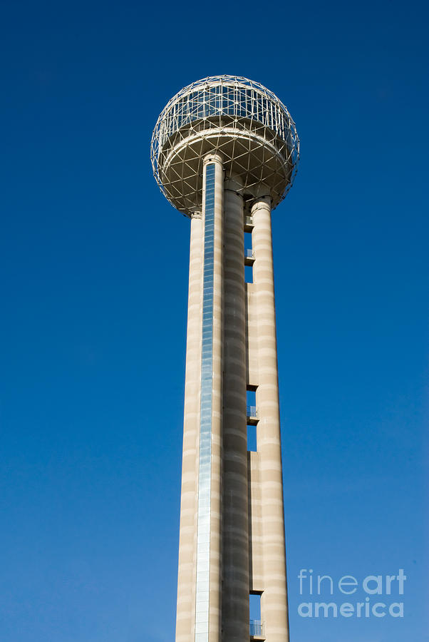 Architecture Photograph - Reunion Tower - Dallas Texas #2 by Anthony Totah