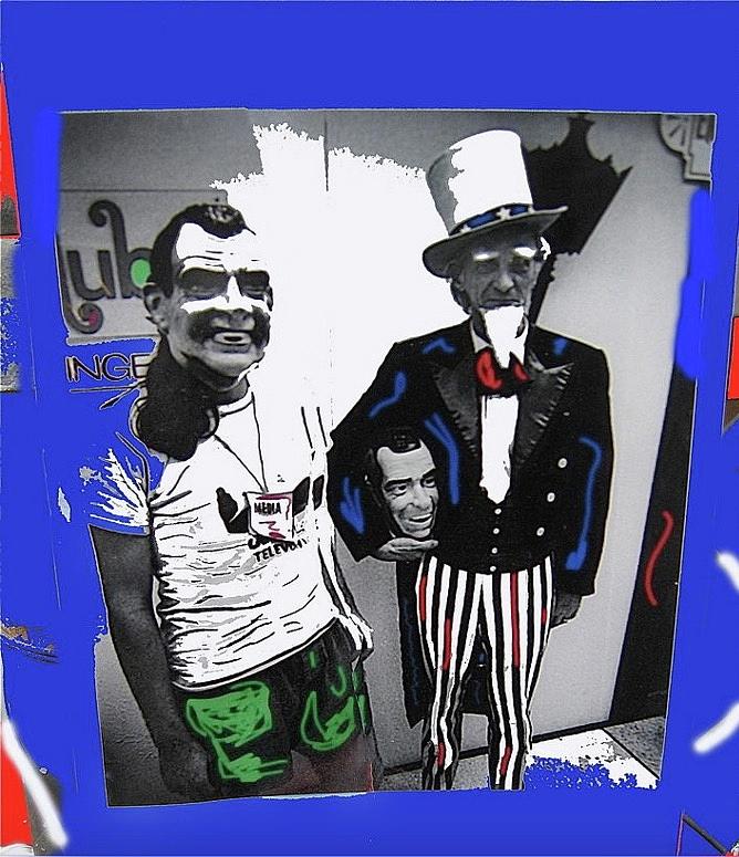 Richard Nixon Masks Uncle Sam Collage #2 Democratic National Convention Miami Beach Fl 1972-2008 #3 Photograph by David Lee Guss