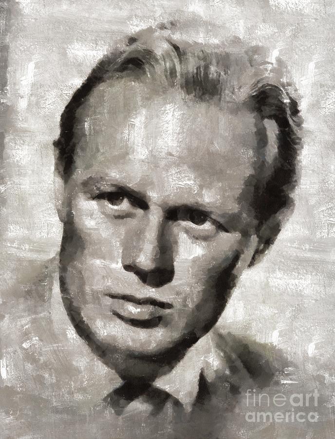 Richard Widmark Hollywood Actor Painting
