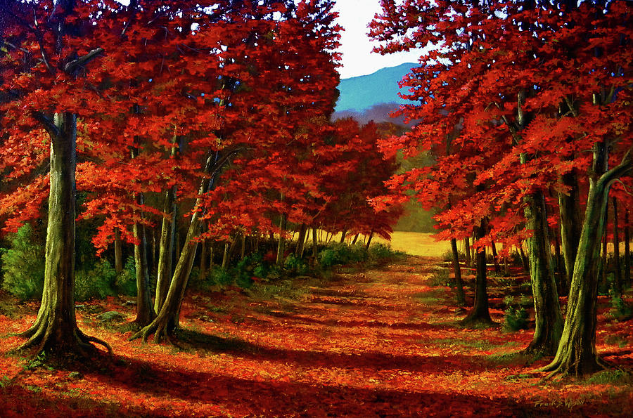Road To The Clearing #1 Painting by Frank Wilson