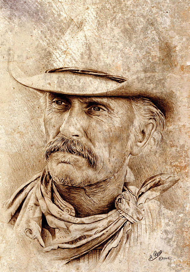 Robert Duvall Drawing - Robert Duvall #3 by Andrew Read