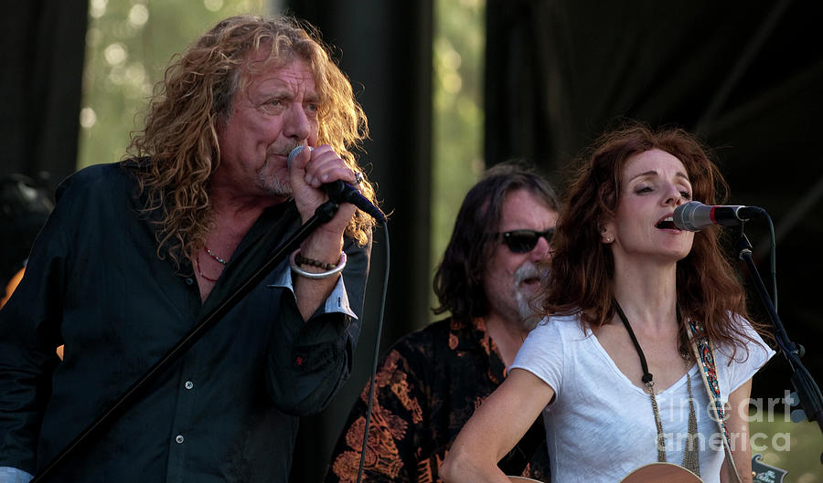 Robert Plant and Patty Griffin with Robert Plant and the Band of Joy at Bonnaroo #3 Photograph by David Oppenheimer
