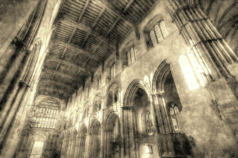 Rochester Cathedral Vintage #2 Photograph by David Pyatt