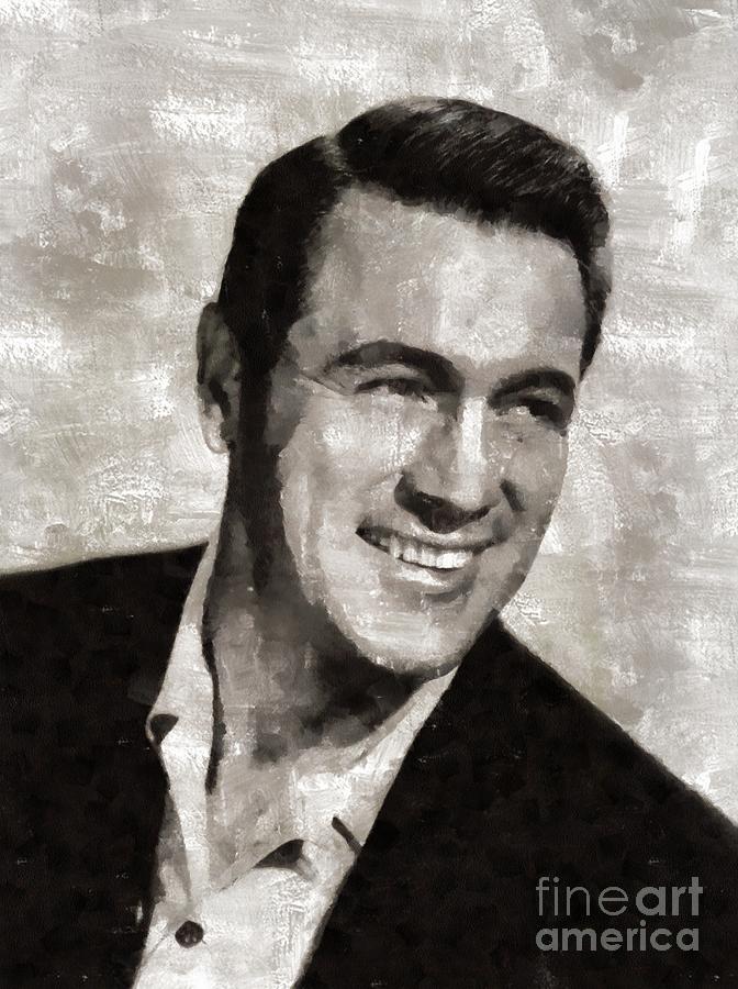 Rock Hudson Hollywood Actor Painting