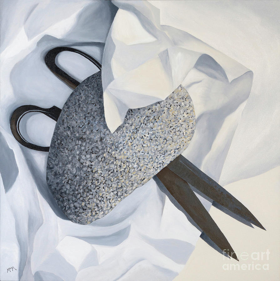 Rock Paper Scissors #3 Painting by Garry McMichael