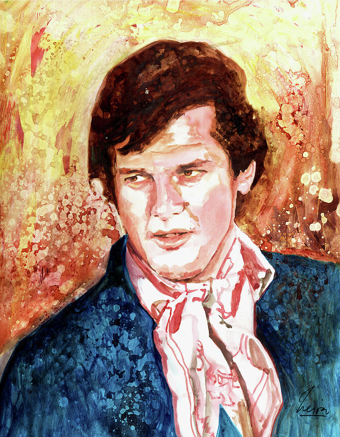 Hollywood Painting - Roger Moore - Persuaders #2 by Marcelo Neira