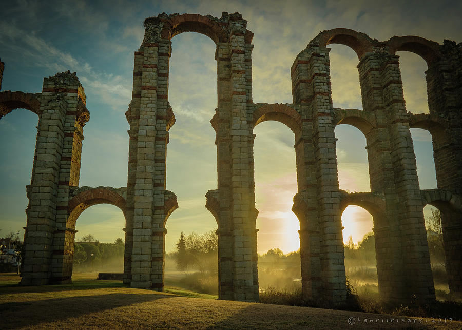 Roman Aqueduct Merida Spain #2 Photograph by Henri Irizarri