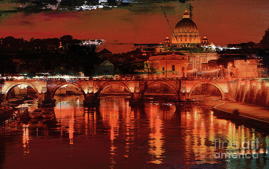 Rome Italy  #2 Painting by Gull G