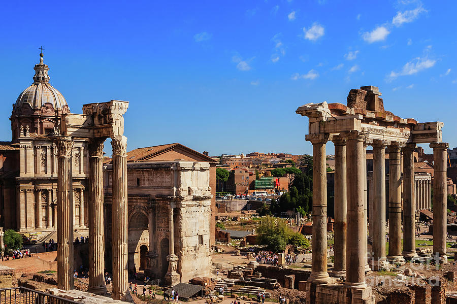 Rome, Italy - View From Campidoglio Photograph By Mano Chandra Dhas 