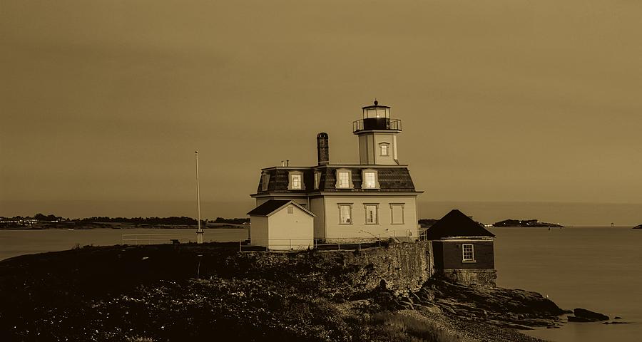 Sunset Photograph - Rose Island Lighthouse #2 by Mountain Dreams