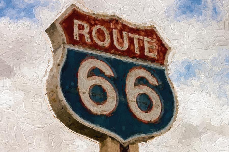 Route 66  #3 Painting by Louis Ferreira