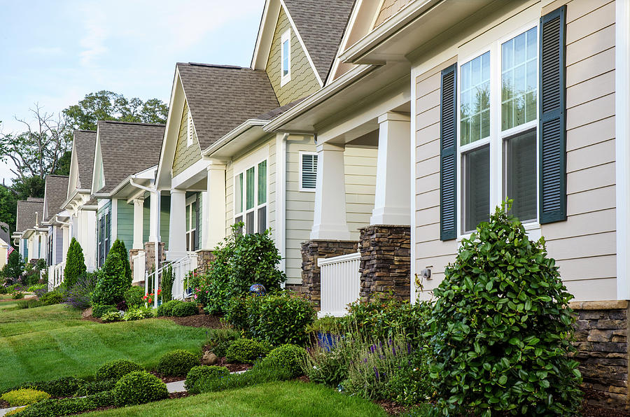 Row of Victorian-style Homes Photograph by Craig McCausland - Fine Art ...