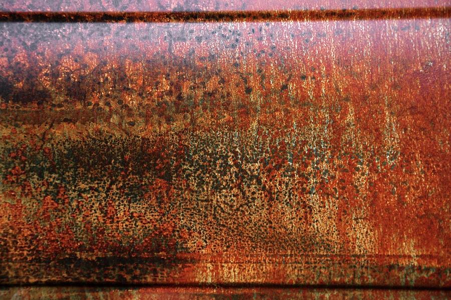 Rusted steel  #2 Photograph by Les Cunliffe