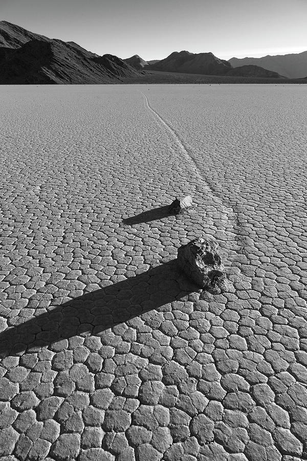 Sailing Stones on the Racetrack Playa  #2 Photograph by Rick Pisio
