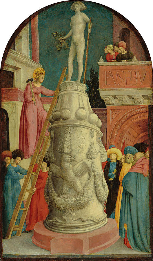 Saint Apollonia Destroys A Pagan Idol Painting