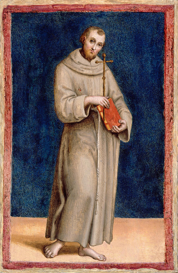 Saint Francis of Assisi #3 Painting by Raphael