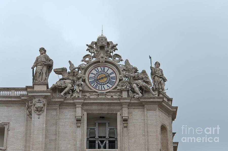 Saint Peters clock #1 Photograph by Fabrizio Ruggeri