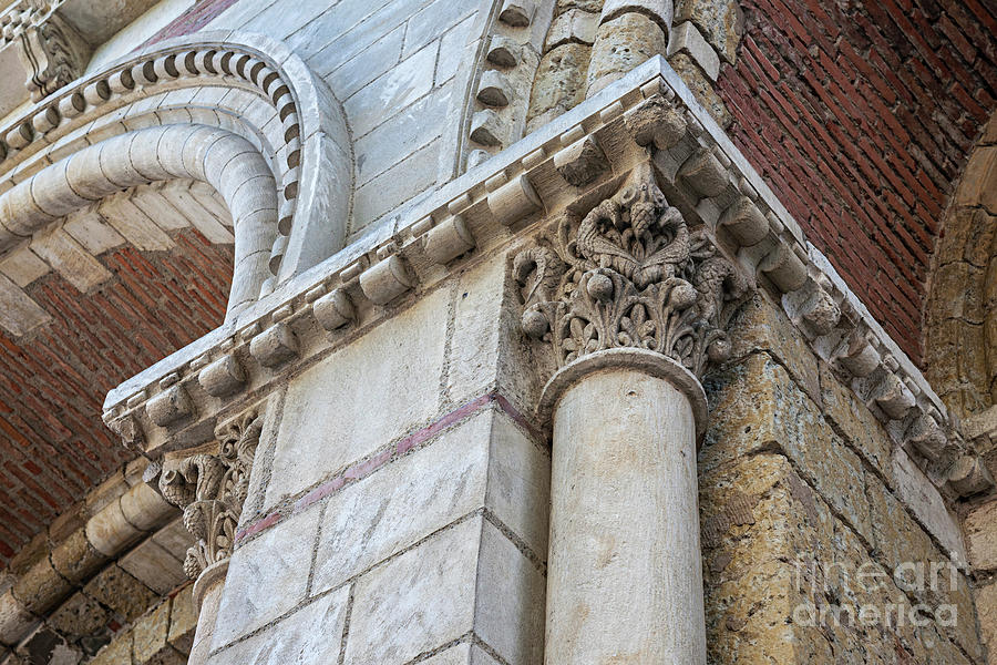 Saint Sernin Basilica architectural detail 1 Photograph by Elena Elisseeva