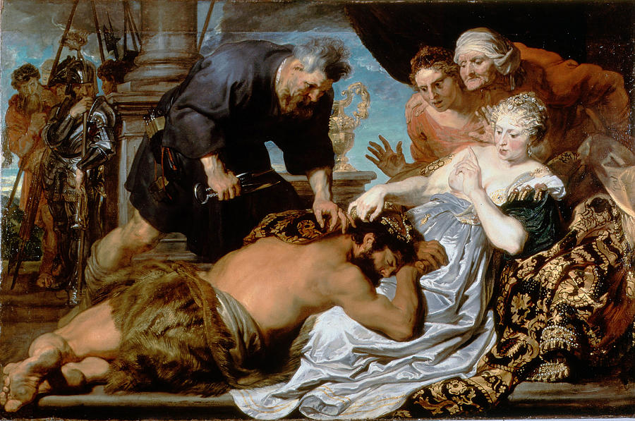 Samson and Delilah #1 Painting by Anthony van Dyck