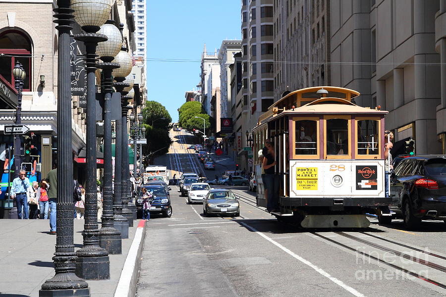 San Francisco Cablecar on Powell Street #1 Photograph by Wingsdomain Art and Photography