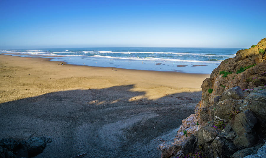Sand shore and ocean in San Francisco  #2 Photograph by Alex Grichenko