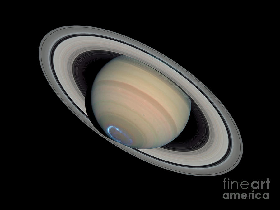 Saturns Dynamic Aurora #2 Photograph by Science Source