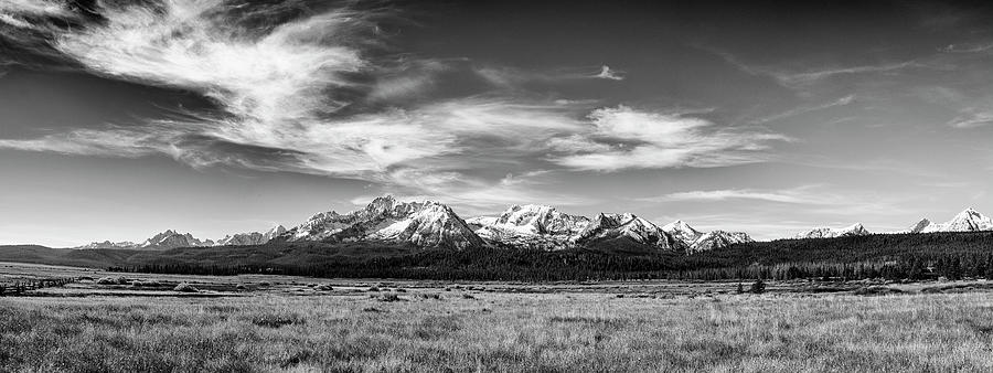 Sawtooth mountain range panoramic view in Stanley Idaho #2 Photograph by Vishwanath Bhat