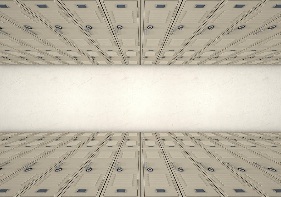Locker Digital Art - School Locker Corridor 2 by Allan Swart Locker Digital Art - School Locker Corridor 2 by Allan Swart