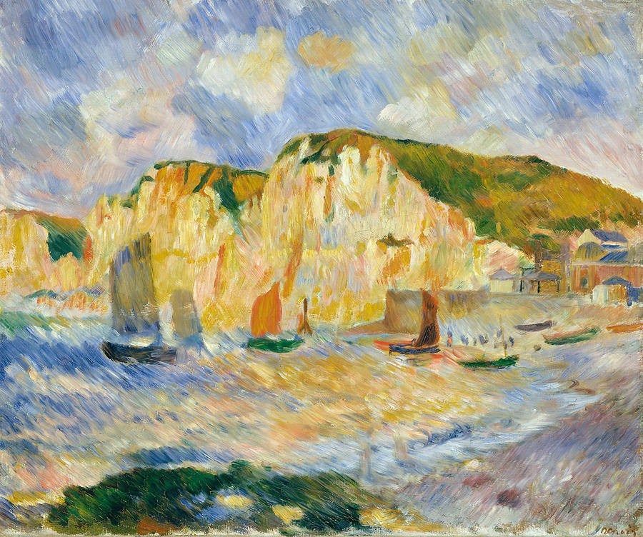 Pierre Auguste Renoir Painting - Sea and Cliffs #2 by Pierre-Auguste Renoir