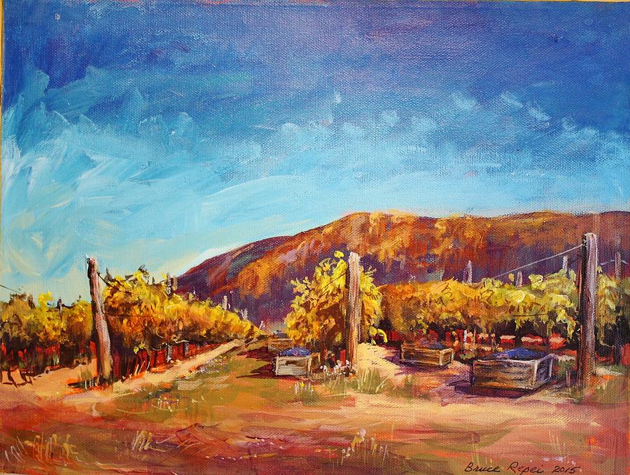 Vineyard Painting - Niagara Vineyards Fall by Bruce Repei