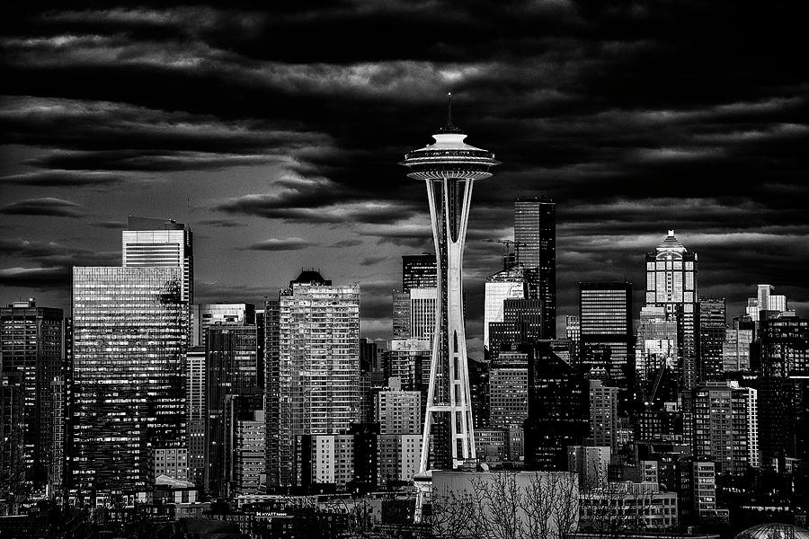 Seattle Night #2 Photograph by Robert Fawcett