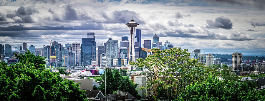 Seattle Washington City Skyline From Kerry Park #2 Photograph by Alex Grichenko