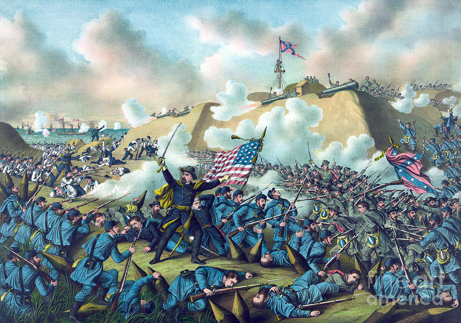Second Battle Of Fort Fisher, 1865 #2 Photograph by Science Source