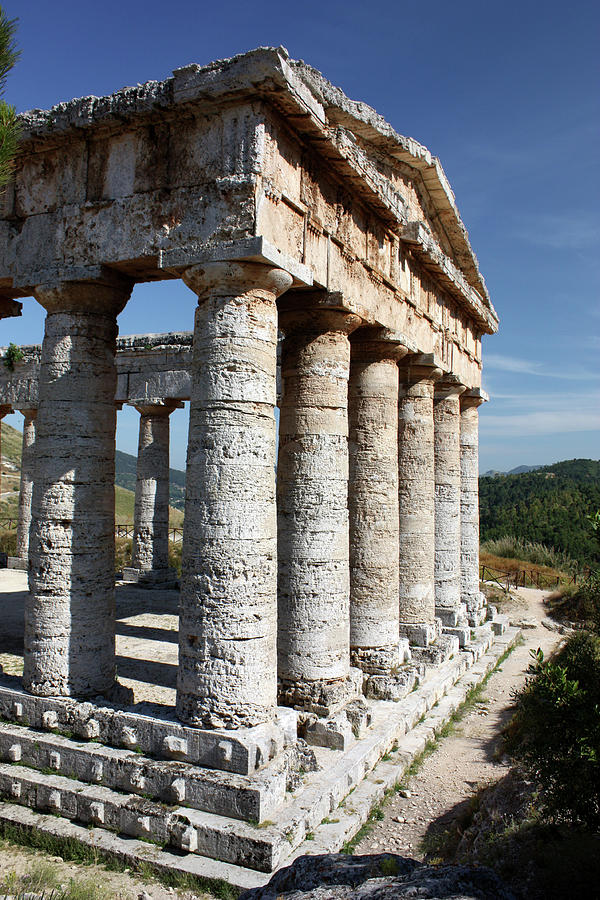 Segesta Greek temple in Sicily, Italy #2 Photograph by Paolo Modena