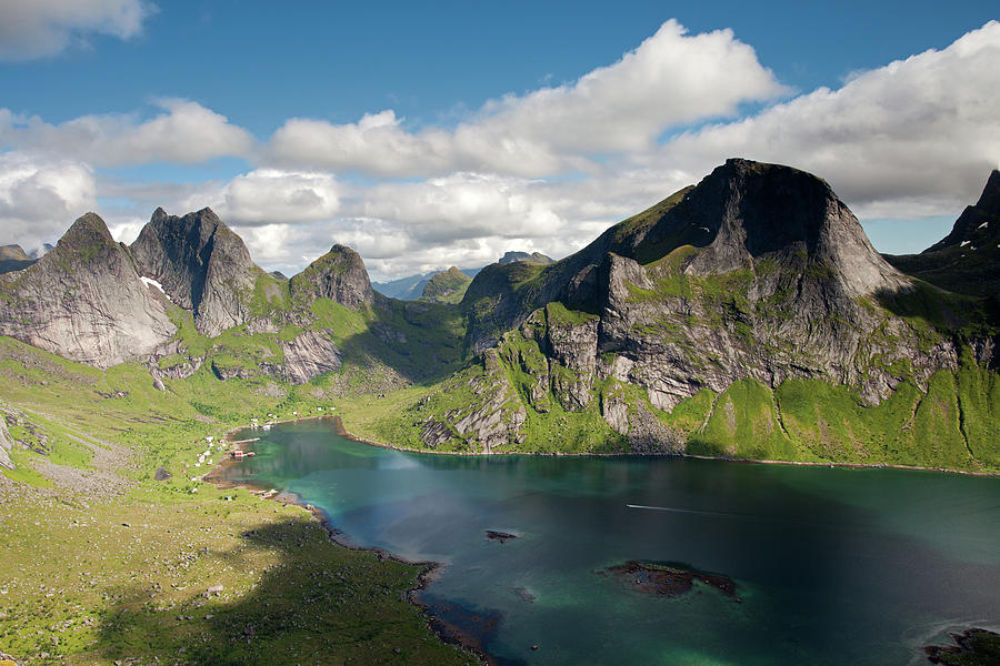 Segltinden and Kirkefjord from Brunakseltind #3 Photograph by Aivar Mikko