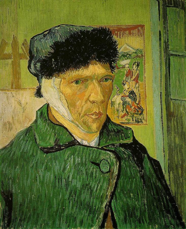 Self Portrait With Bandaged Ear #2 Painting by Vincent Van Gogh