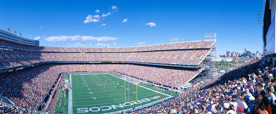 Sell-out Crowd At Mile High Stadium #2 Photograph by Panoramic Images