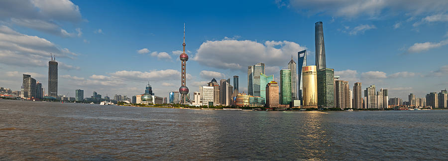 Shanghai Skyline #2 Photograph by U Schade
