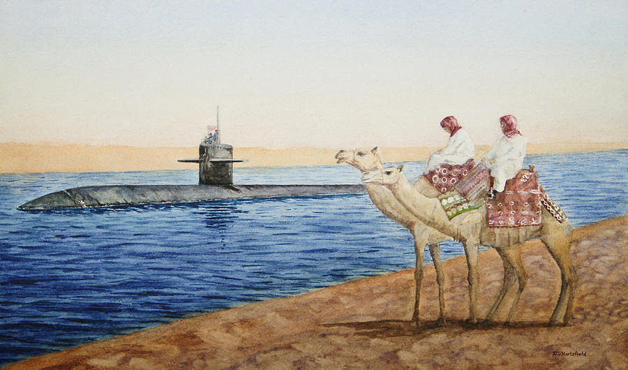 Desert Painting - Ship of the Desert by Carl Hartsfield