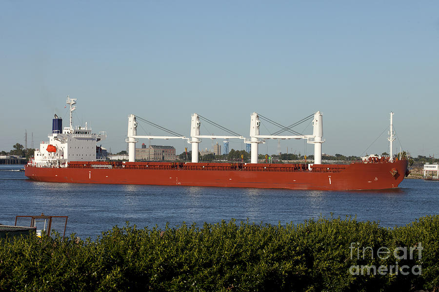 Transportation Photograph - Shipping - New Orleans Louisiana #2 by Anthony Totah