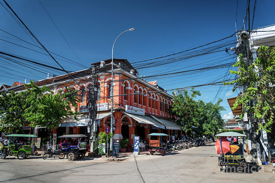 Siem Reap central city tourist area street in Cambodia #2 Photograph by JM Travel Photography